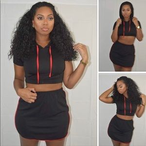 Black 2-pc Skirt Set